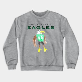 Philadelphia Eagles Mascot Design Crewneck Sweatshirt